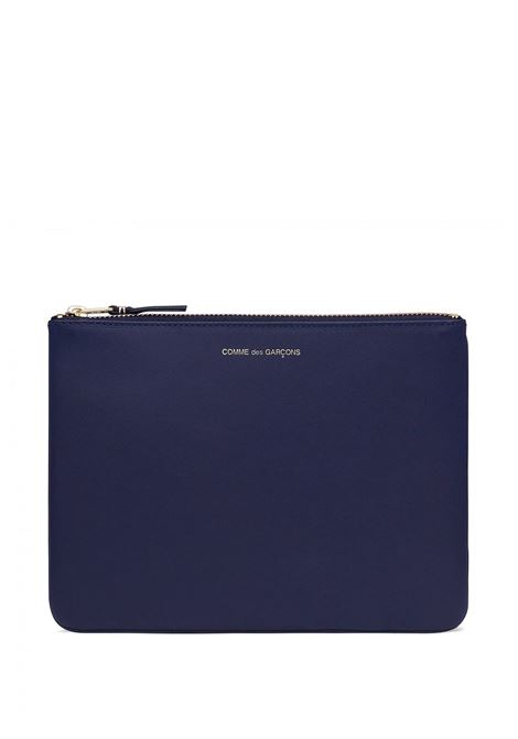 pouch zip classic line unisex navy - COMME DES GARÇONS